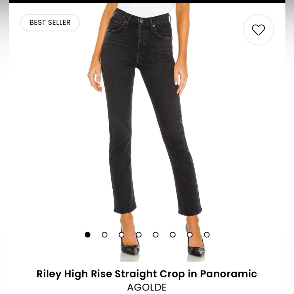 Riley High Rise Straight Crop in Panoramic, size 26